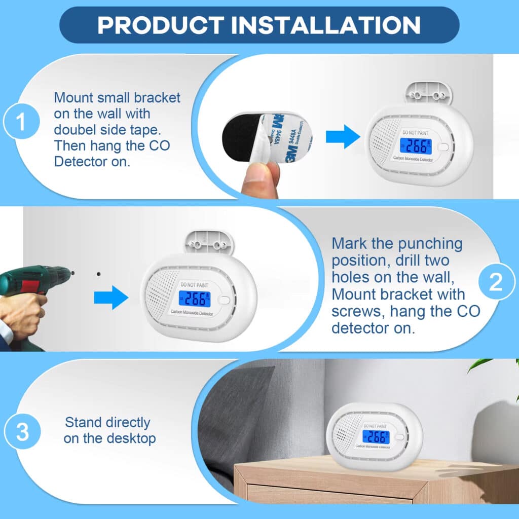 Airanzel Carbon Monoxide Detector - Advanced Detection for Ultimate Peace of Mind