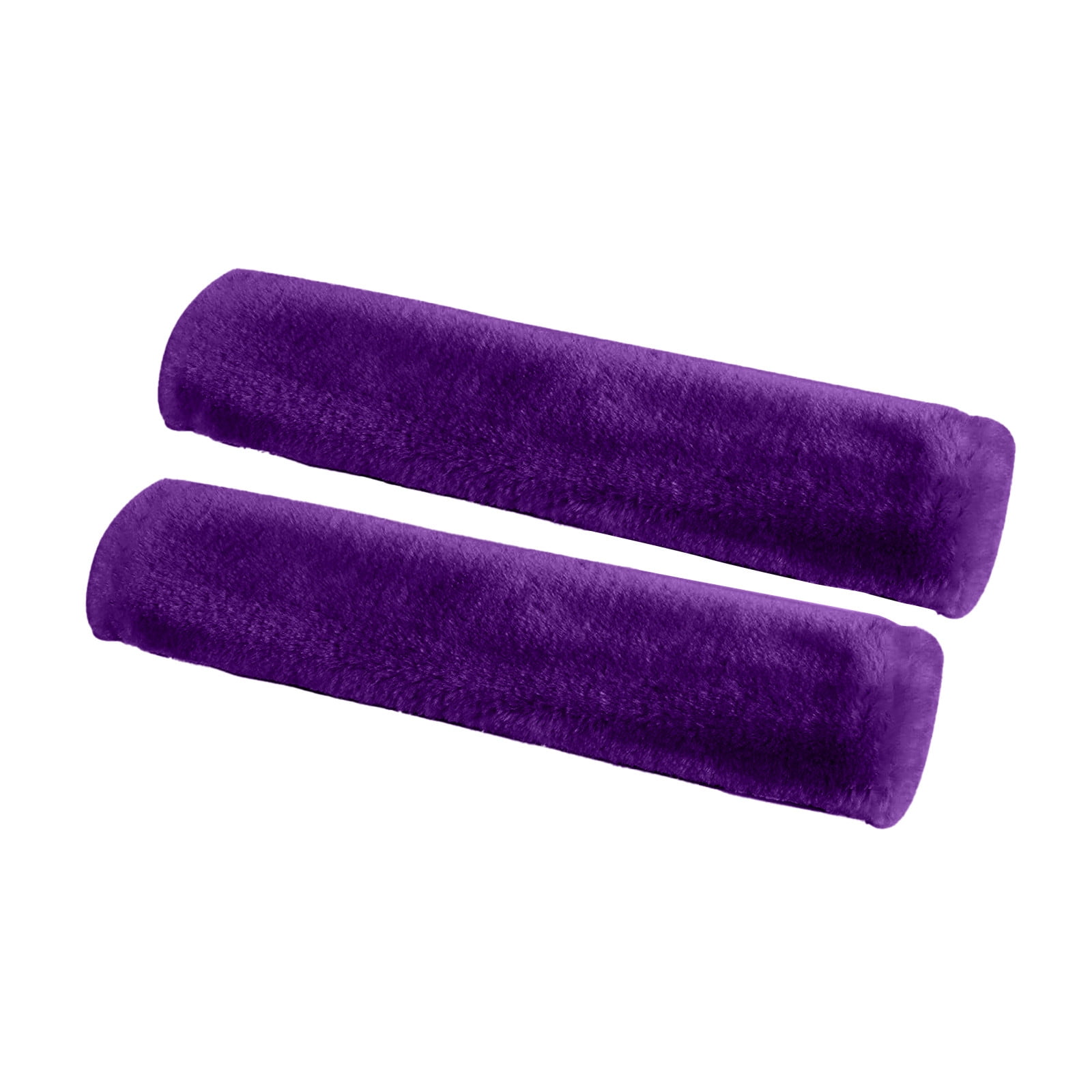 2pcs Soft Faux Sheepskin Cover Seat Belt Shoulder Strap Covers Shoulder Pad for Car & Bag