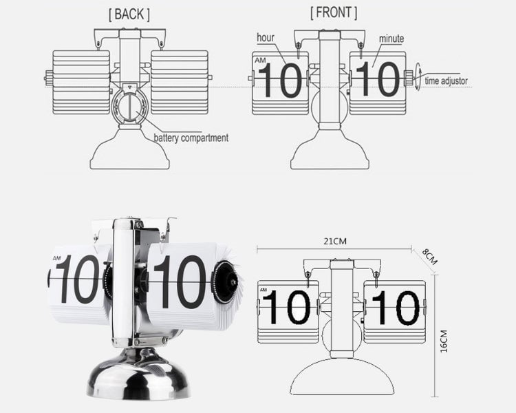 Retro Digital Flip Clock
