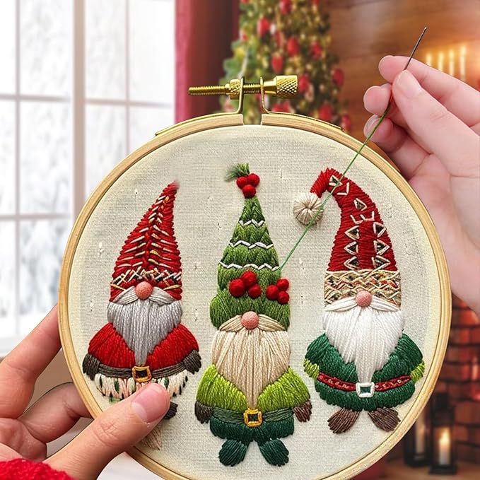 DIY Embroidery Kit-Christmas Cheer in Every Stitch