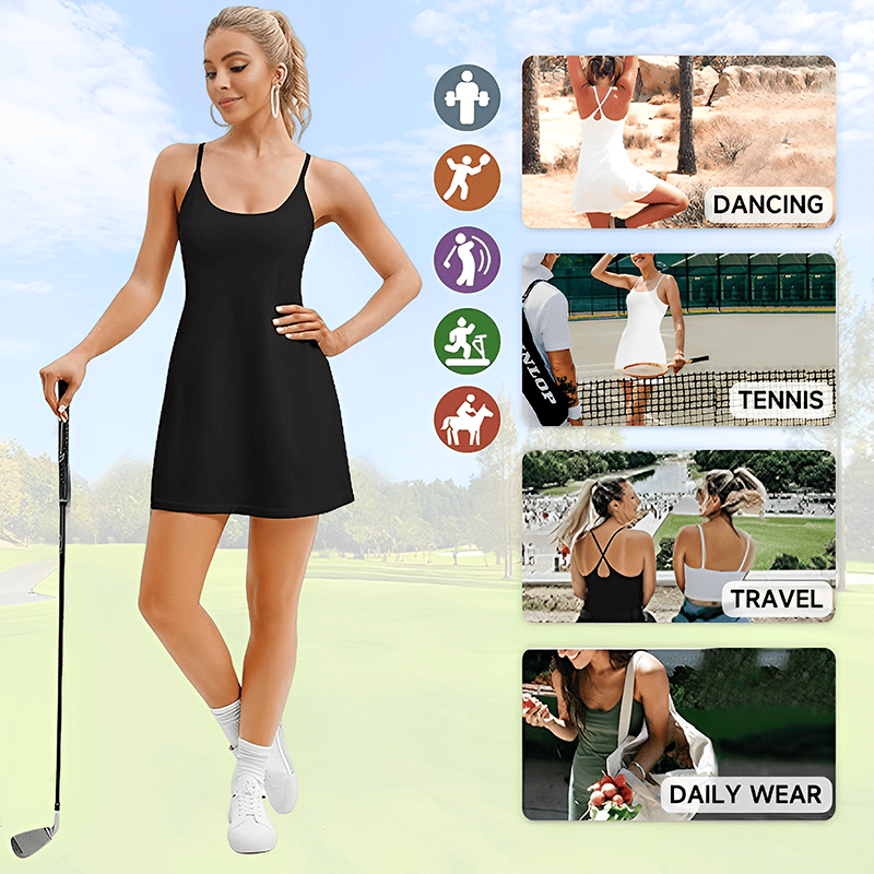 The Ultimate Tummy Control Backless Active Dress -Made for Movement & Easy Bathroom Breaks