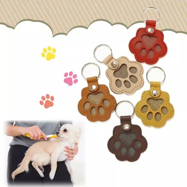 💖Leather Pet Memorial Keychain  🐾 Keep Their Memory Close, Always