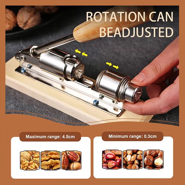 Hand Push Mechanical Walnut Clip