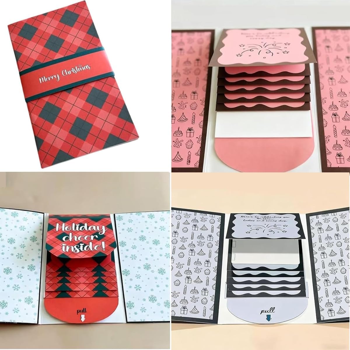 Handmade Christmas Gift Card Holder Book