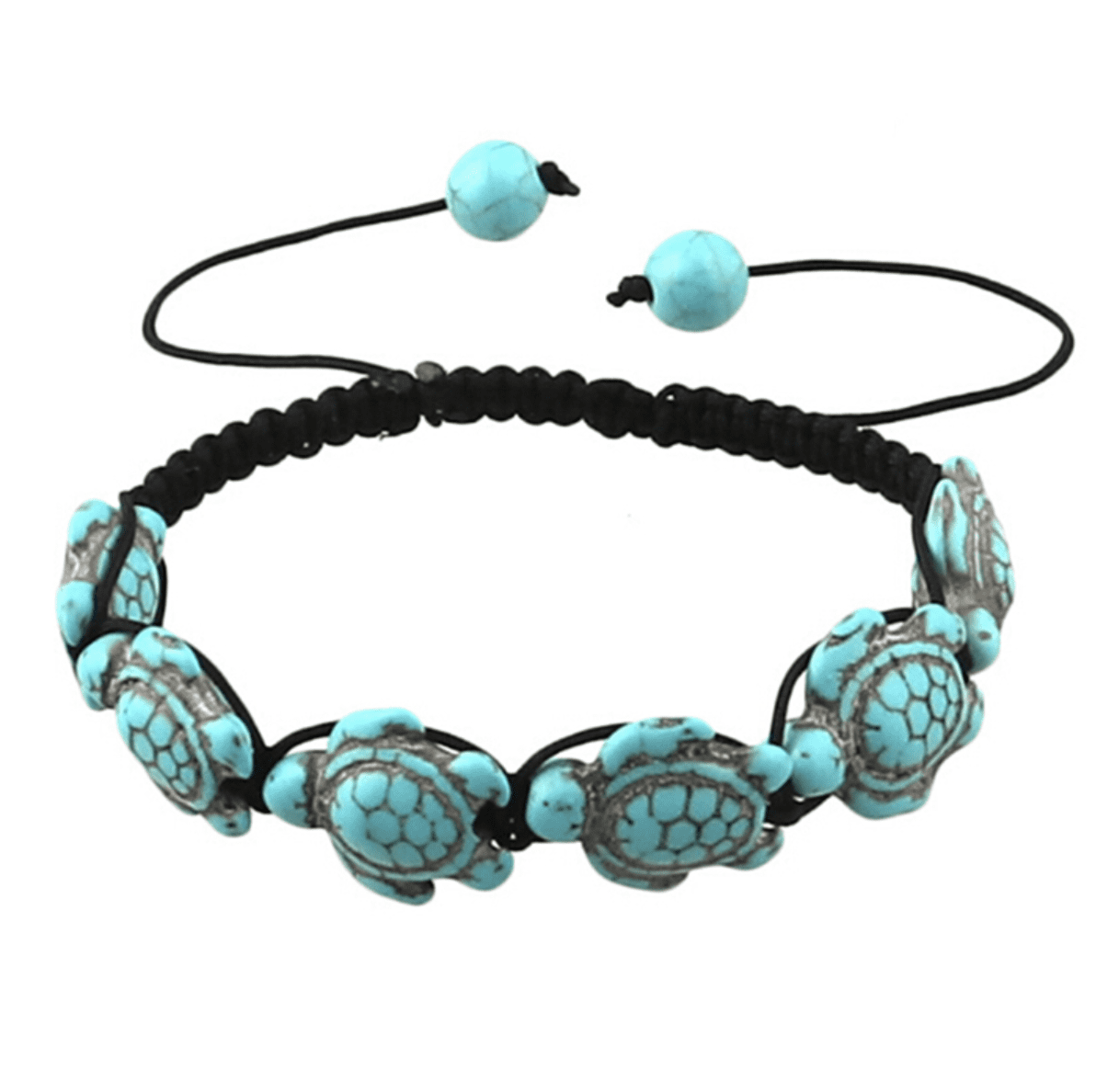 Natural Stone Sun Flower Adjustable Stretch Bracelet