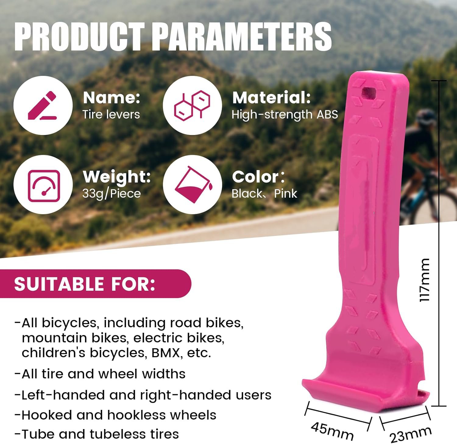 🚵2-in-1 Bicycle Tyre Lever Crowbar👨‍🔧