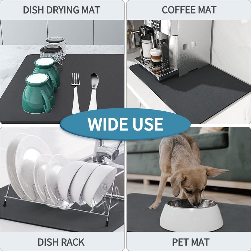 Kitchen Super Absorbent Draining Mat