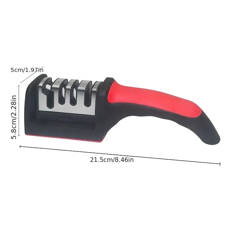 Professional 4-Stage Knife Sharpener: Sharpen Your Knives with ABS,Tungsten steel
