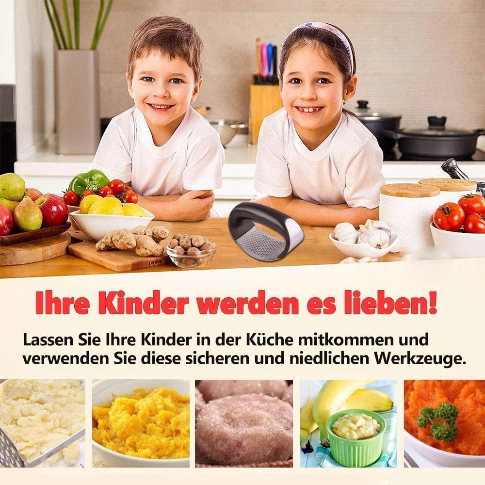 Premium Stainless Steel Garlic Press