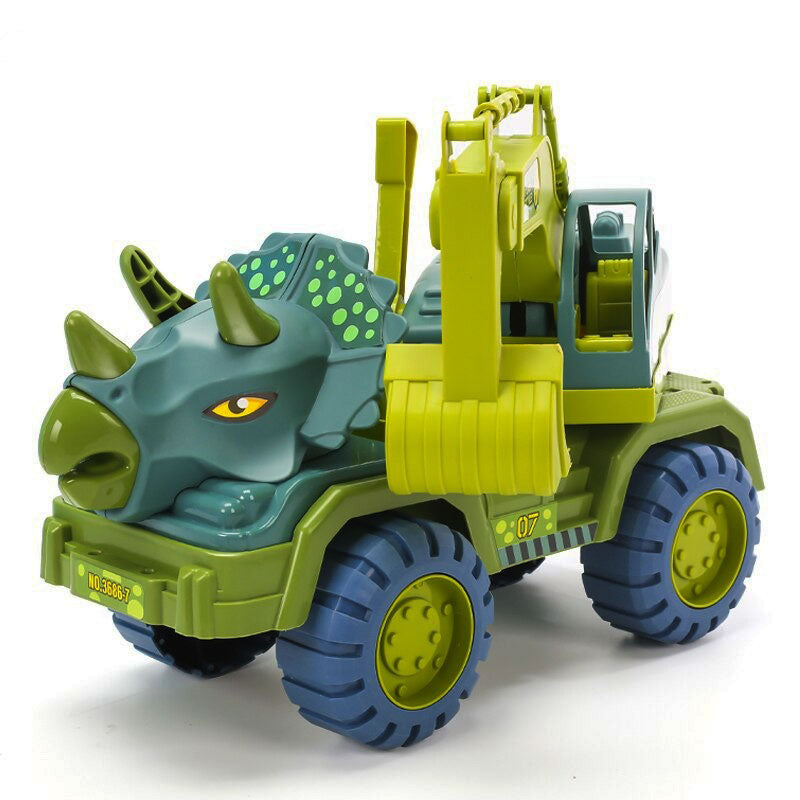 Kids Large Dinosaur Transport Truck Carrier Excavator