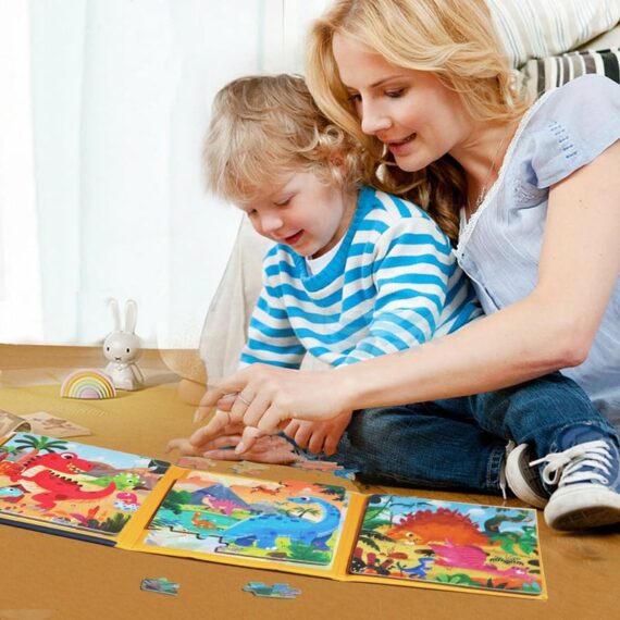 Wooden 3-In-1 Magnetic Advanced Folding Puzzle