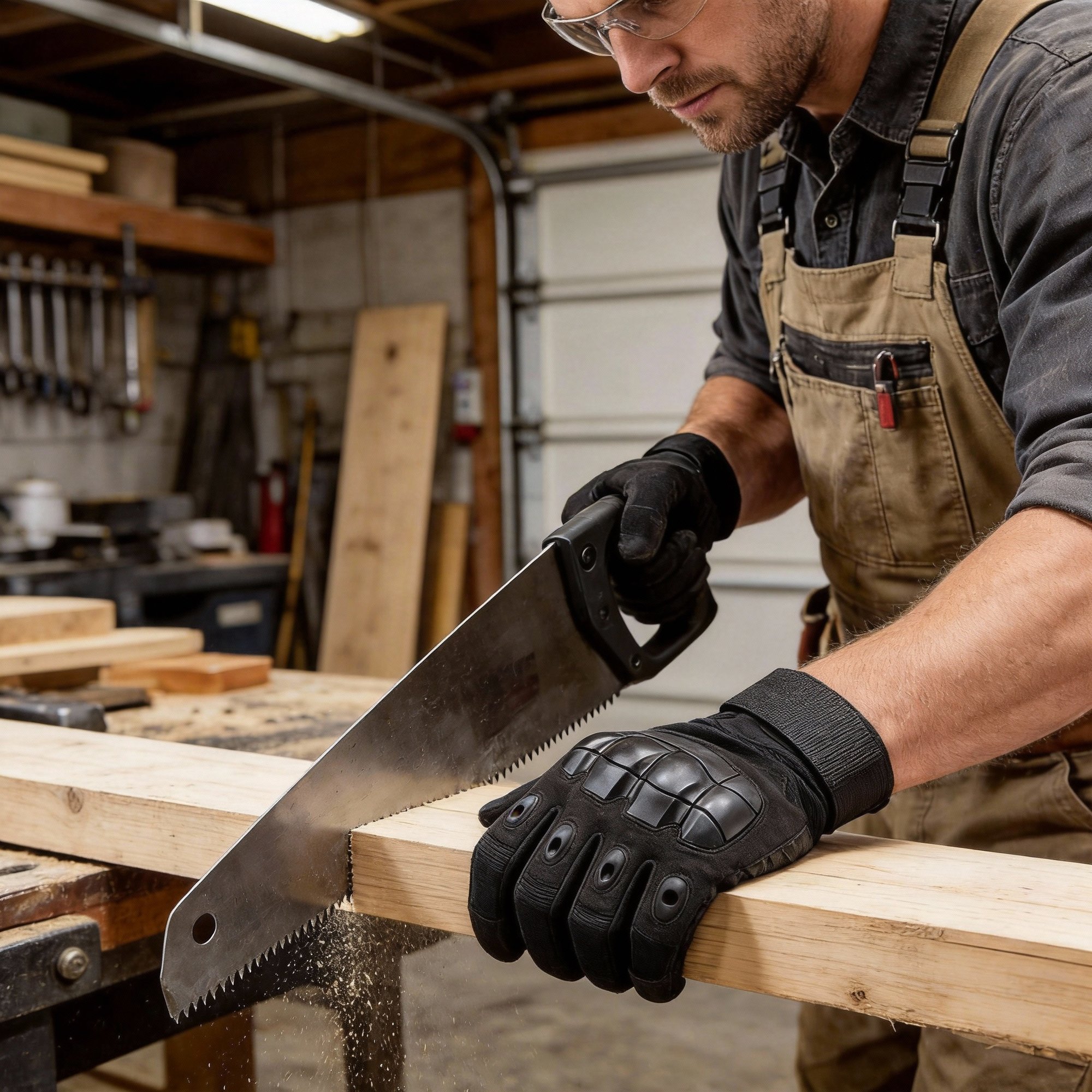 Tactical Full Finger Gloves with Soft Knuckle Protection