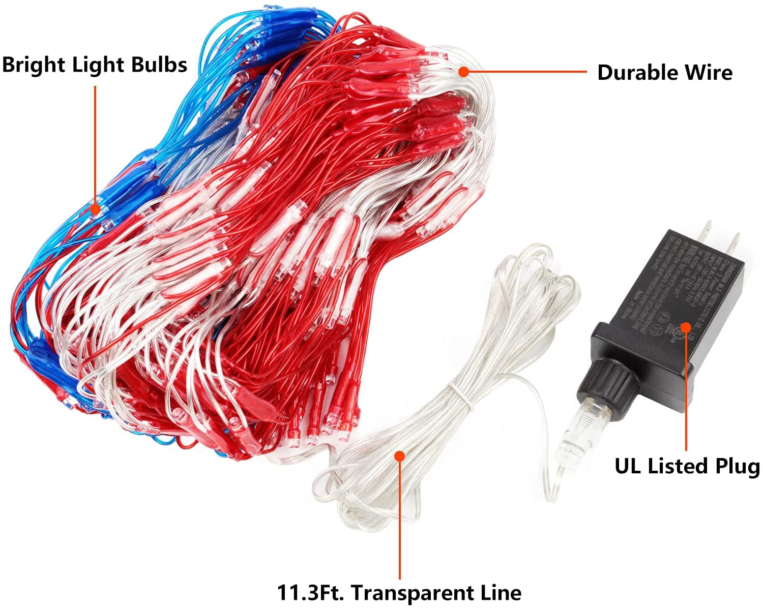 American FLAG LED STRING lamp-Large American FLAG outdoor lamp