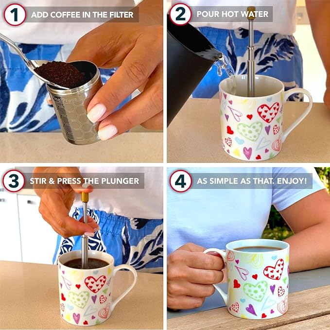 Portable Stainless Steel Micro French Press