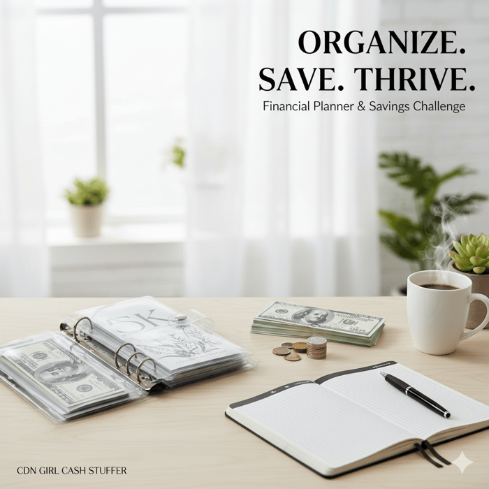 12-Month Envelopes Money Saving Challenge Binder