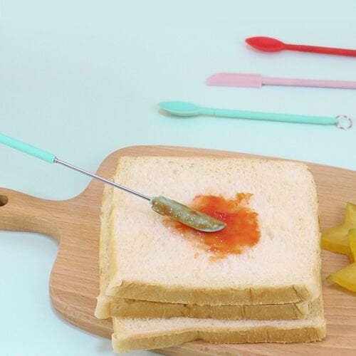 1 Set/2PCS Mini Silicone Telescopic Spatula