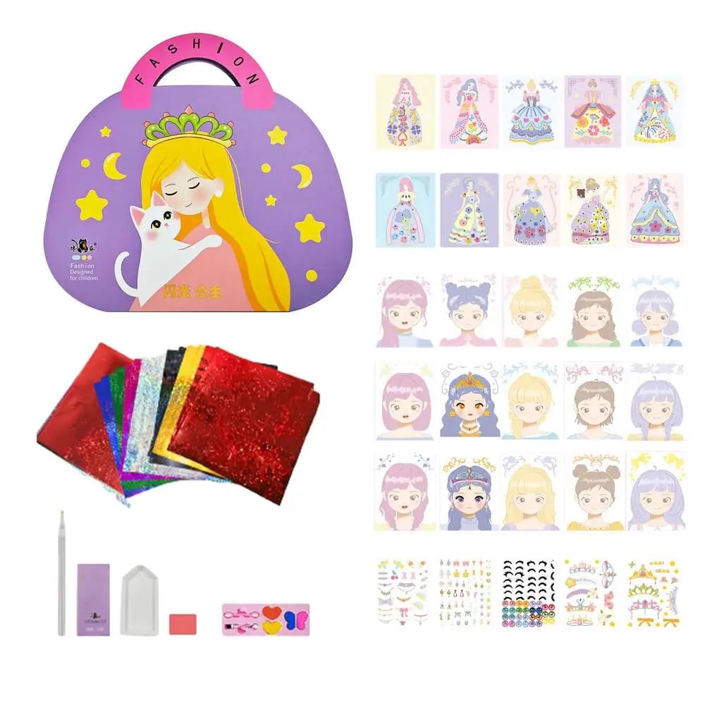 Fantasy 3-in-1 Princess Dress Up & Make Up Game Set