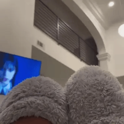 Velvety Fleece Knee Socks For Christmas