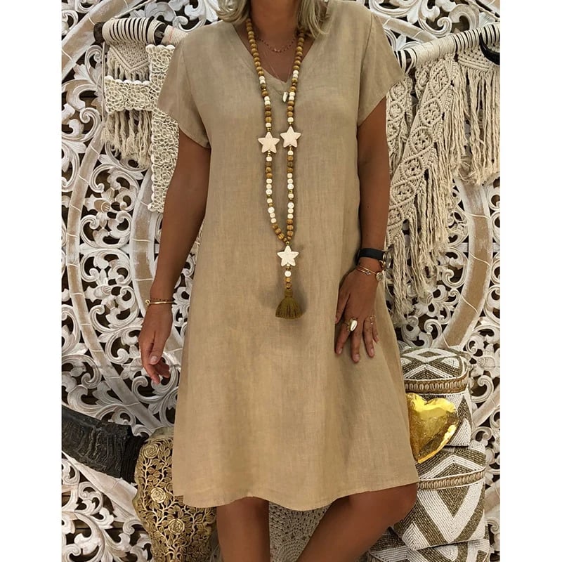 Dresses Casual V Neck Midi Dress