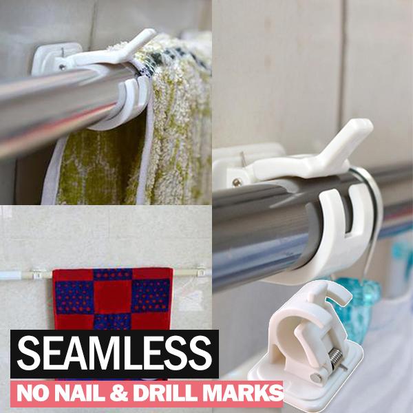 Nail-free Adjustable Rod Bracket Holders-Buy 5 or more and get a 10%discount
