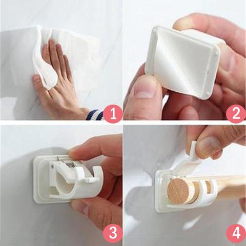 Nail-free Adjustable Rod Bracket Holders-Buy 5 or more and get a 10%discount