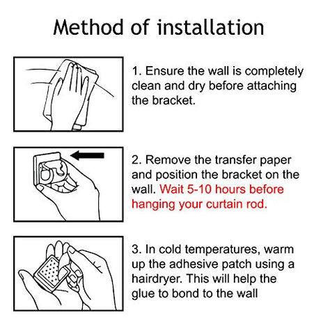 Nail-free Adjustable Rod Bracket Holders-Buy 5 or more and get a 10%discount