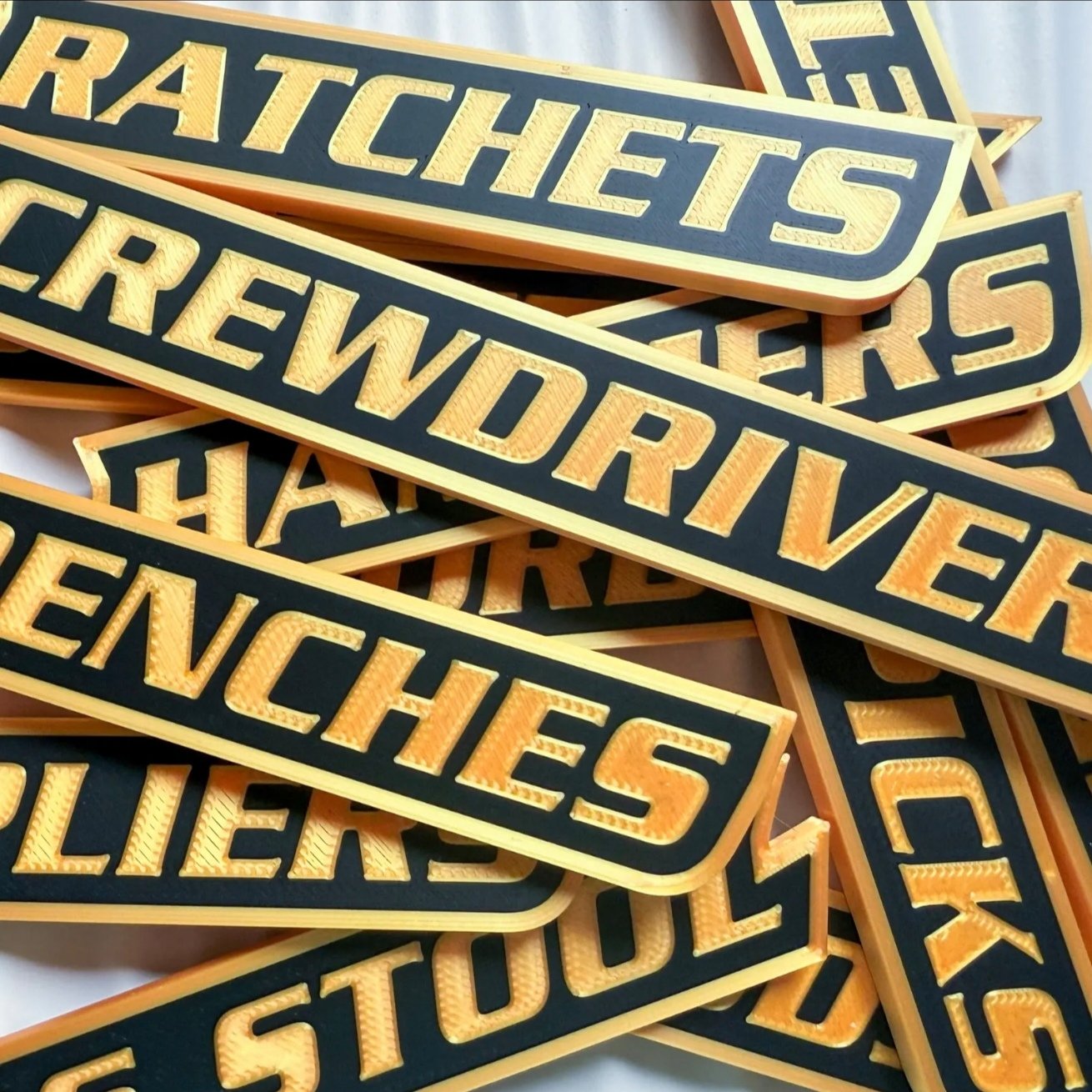 12-Pack Magnetic Toolbox Labels | Organize Your Tools in Seconds! 