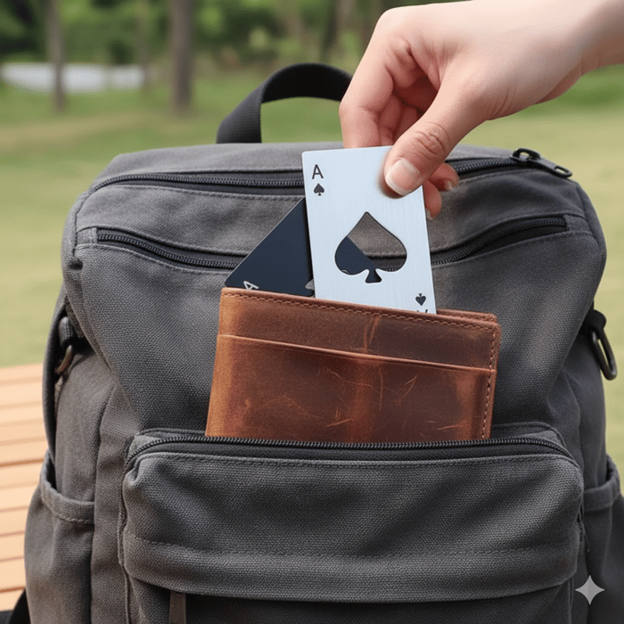 Stainless Steel Poker Shaped Bottle Opener