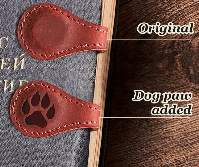 TimelessMark–Personalized Magnetic Leather Bookmark