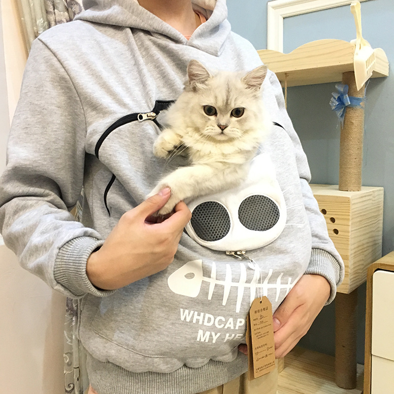 Cat Lovers Hoodie Cuddle Pouch（S-3XL)