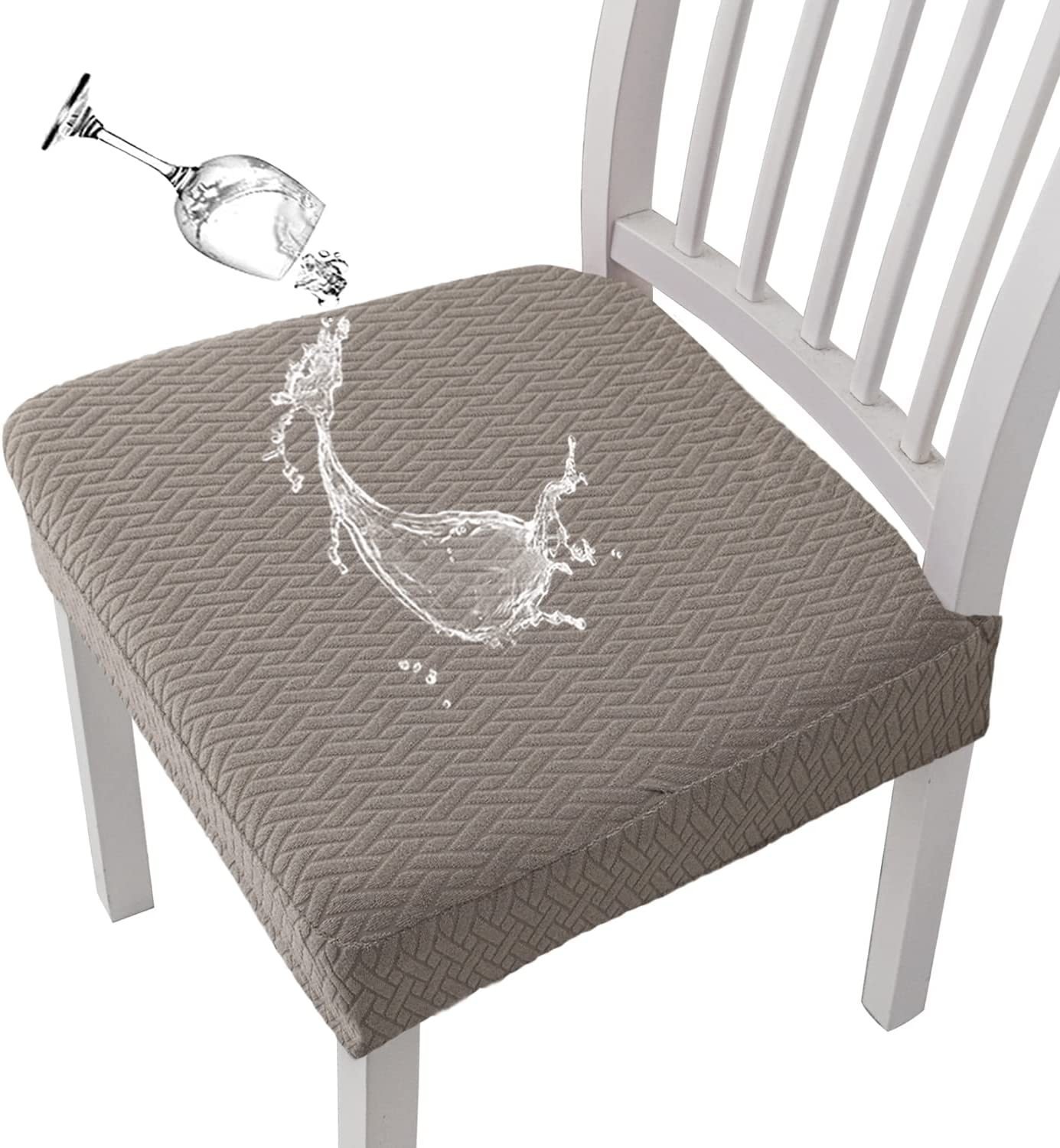 Jacquard Chair Seat Cover 