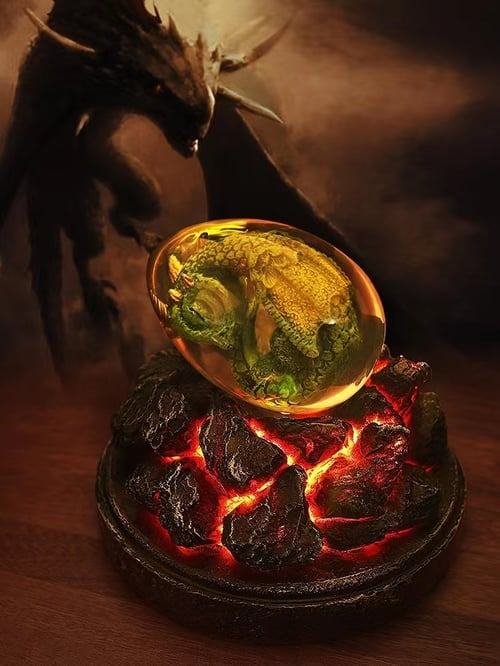 Handmade Lava Dragon Egg-Perfect gift for dragon lovers