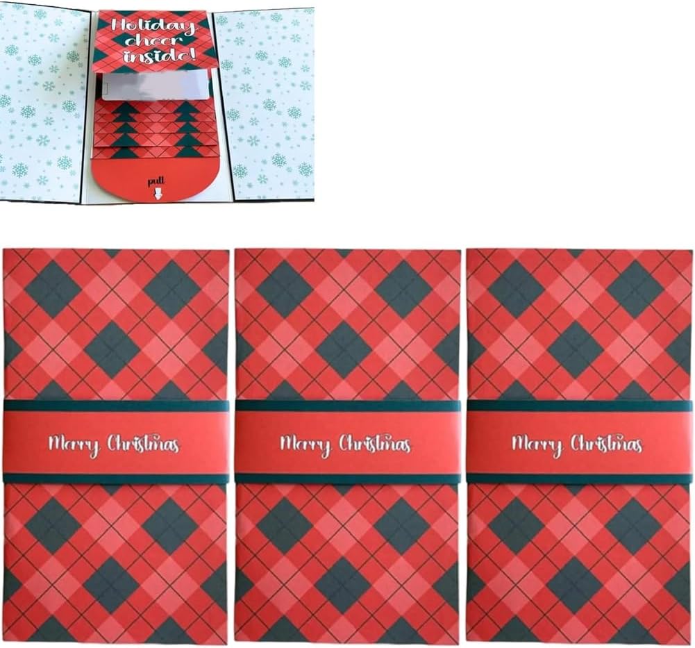 Handmade Christmas Gift Card Holder Book