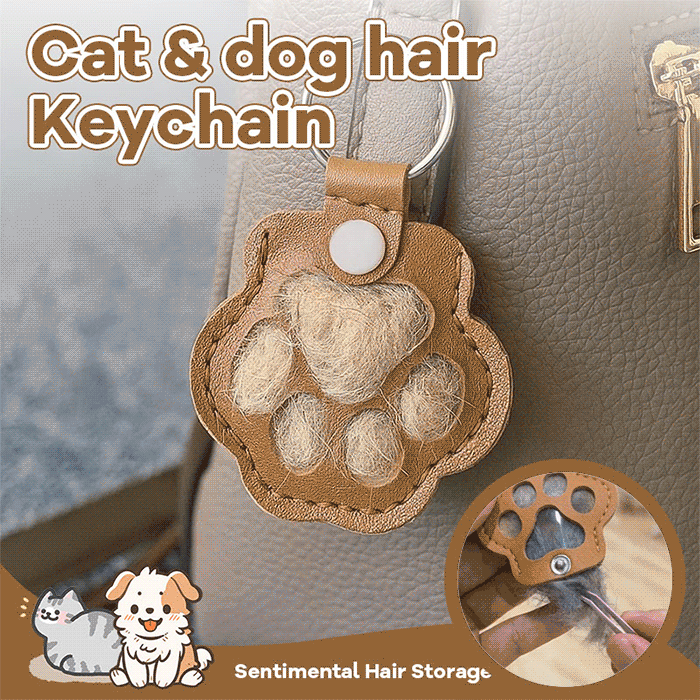 💖Leather Pet Memorial Keychain  🐾 Keep Their Memory Close, Always
