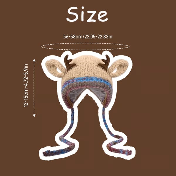 Festive Christmas Antler Hat