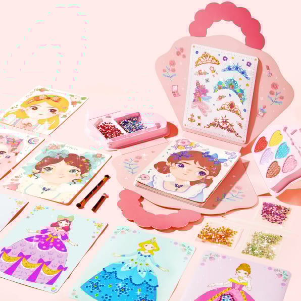 Fantasy 3-in-1 Princess Dress Up & Make Up Game Set