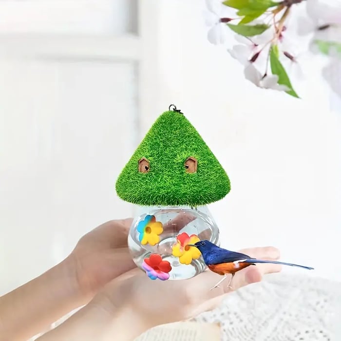 Cute Mushroom Shape Hummingbird Feeder