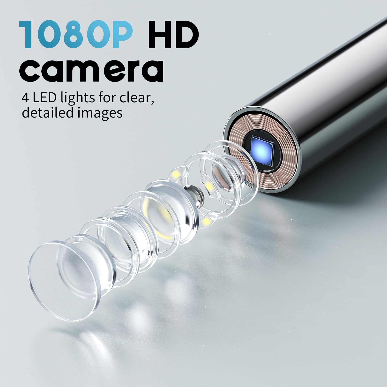 1080P HD Digital Otoscope with 1.38" Screen