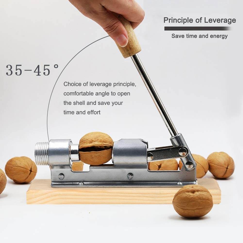 Hand Push Mechanical Walnut Clip