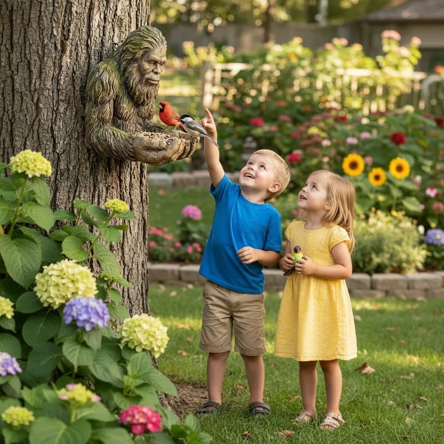 Sasquatch Bird Feeder – Whimsical Outdoor Garden Decor