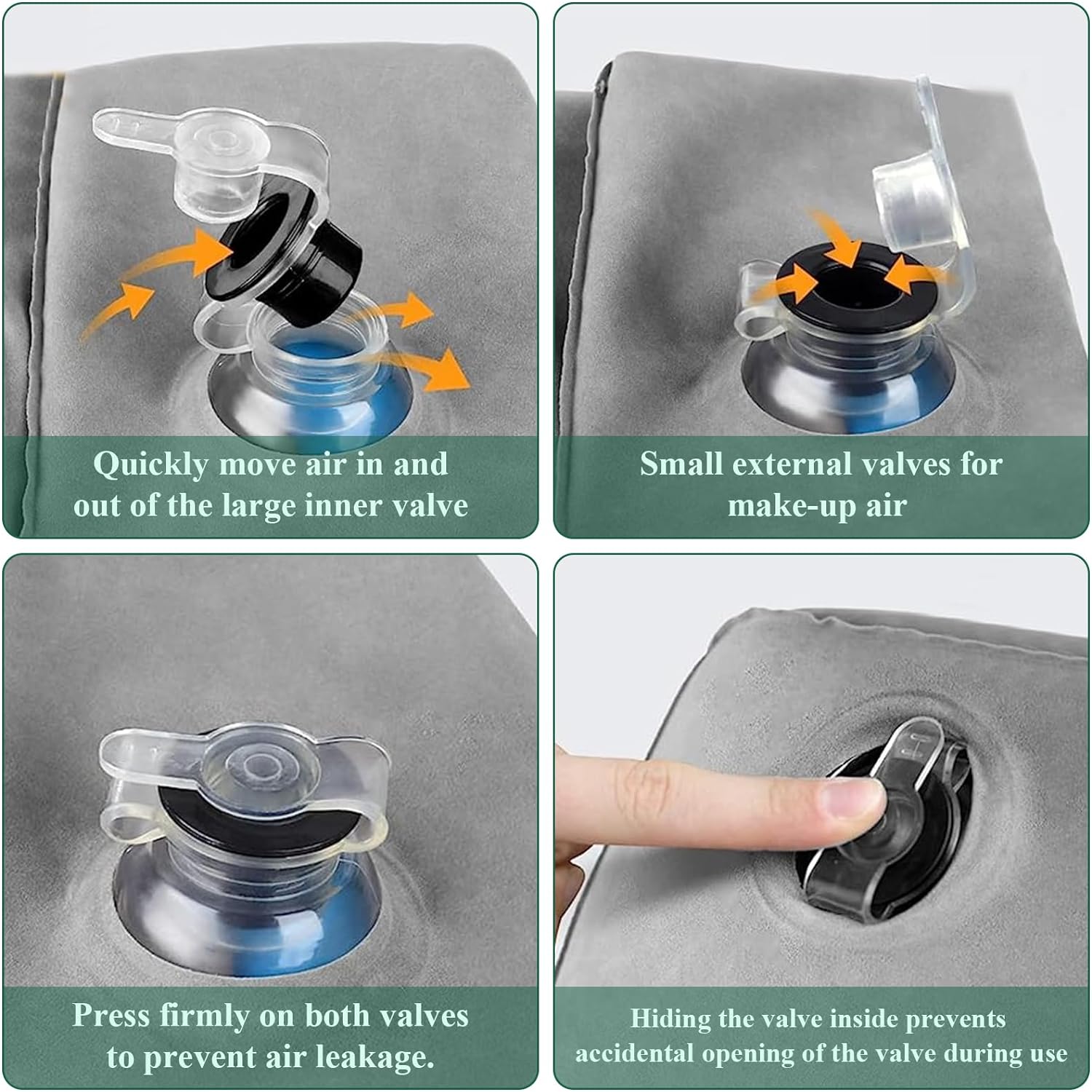 Pillow Inflatable Trave Foot Rest