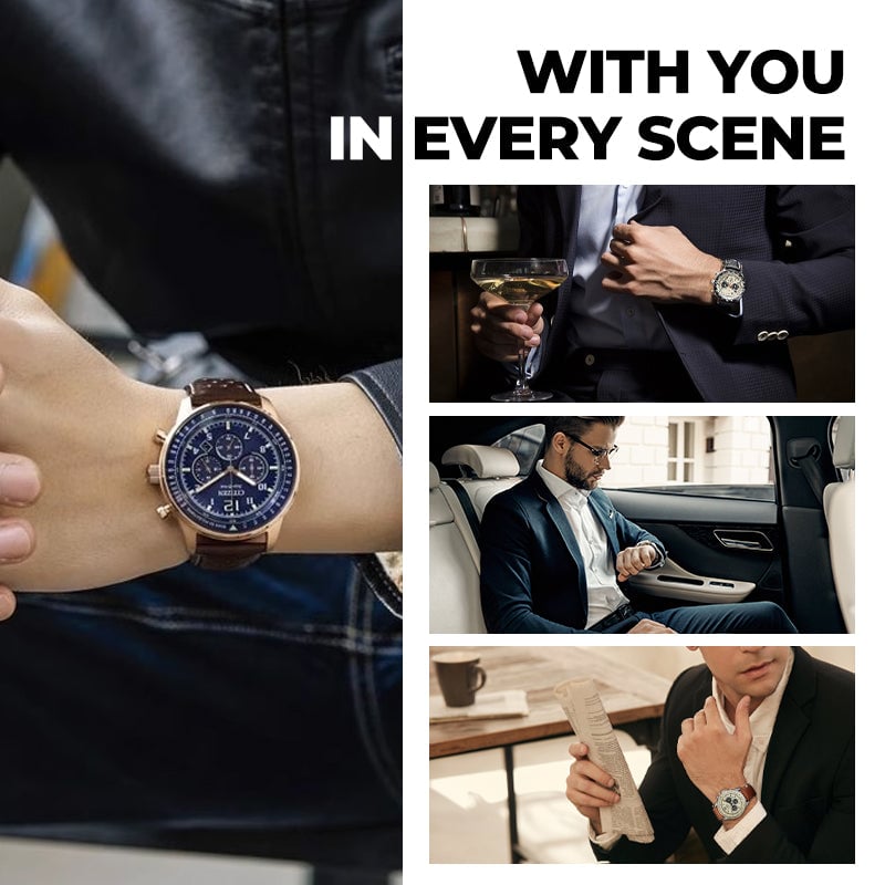 Men's Waterproof Multifunctional Quartz Watch