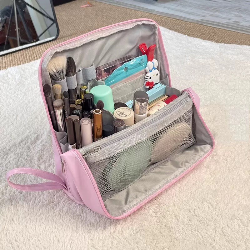 Standing Makeup Bag – Portable, Large Capacity