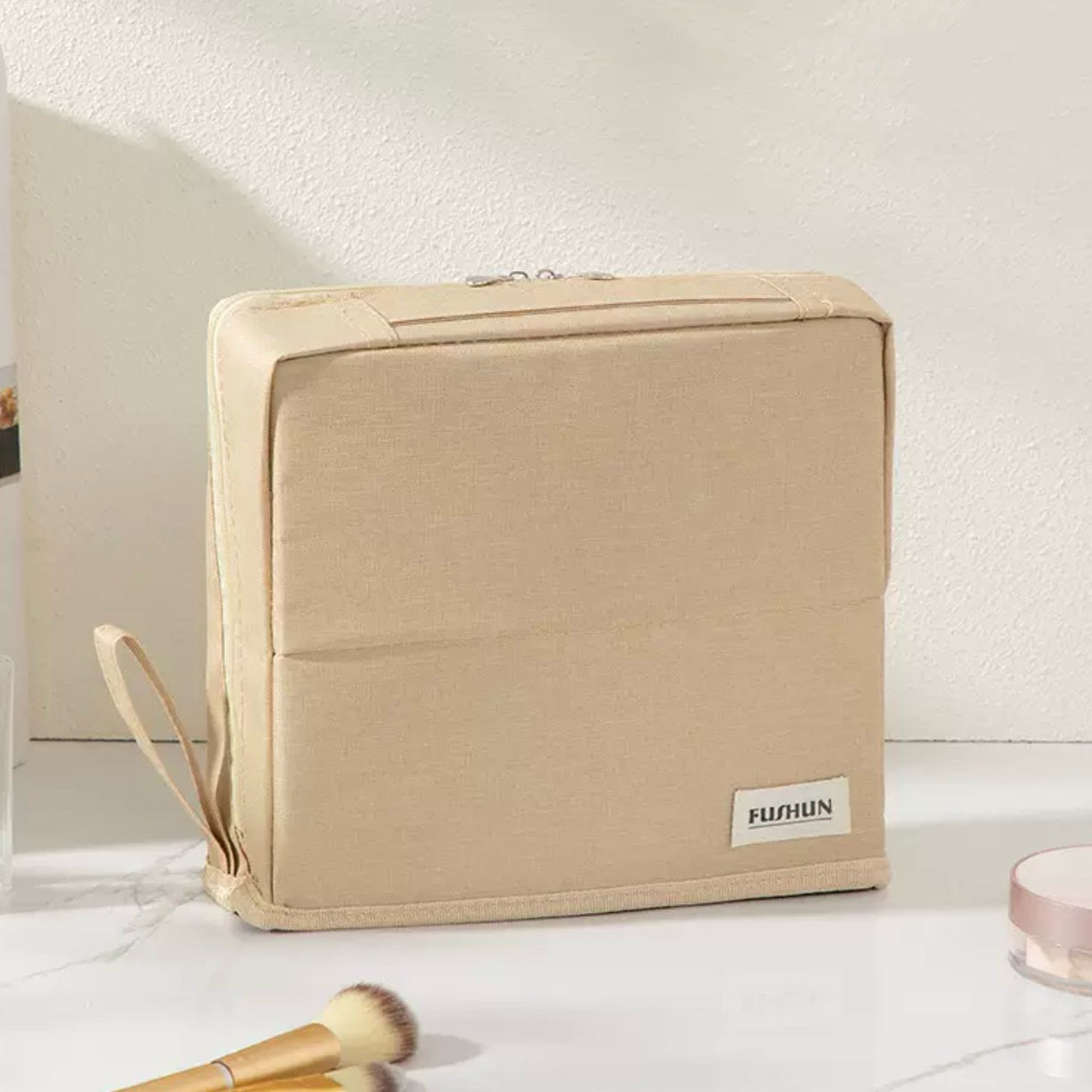 Standing Makeup Bag – Portable, Large Capacity