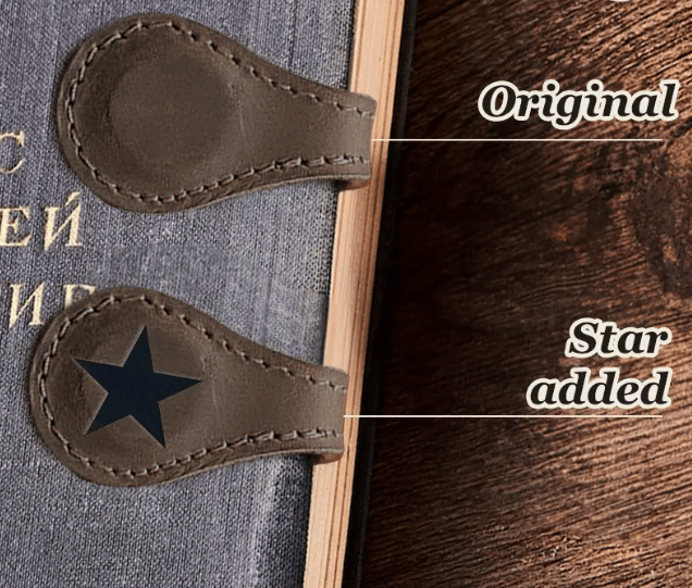 TimelessMark–Personalized Magnetic Leather Bookmark