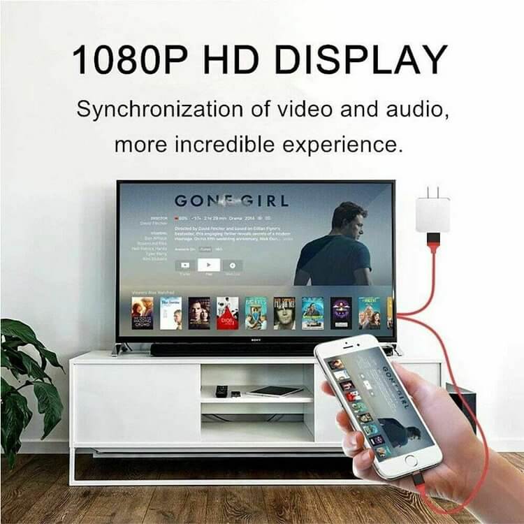1080P No Lagging HDMI TV Cable No network required for screen casting