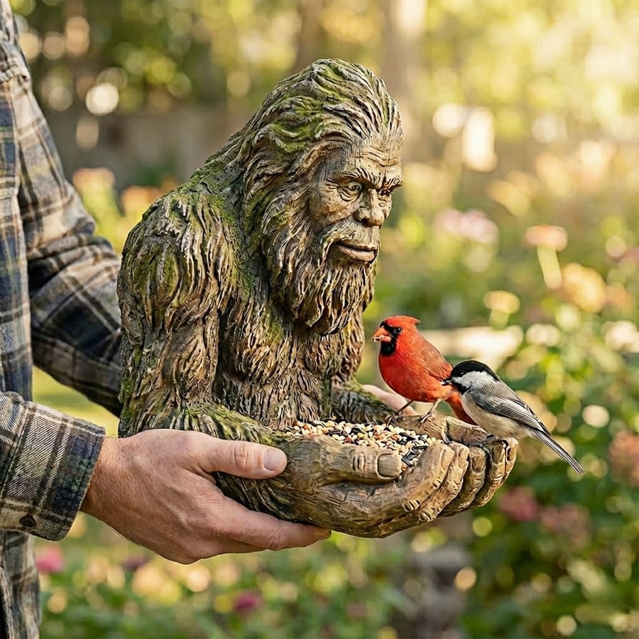 Sasquatch Bird Feeder – Whimsical Outdoor Garden Decor