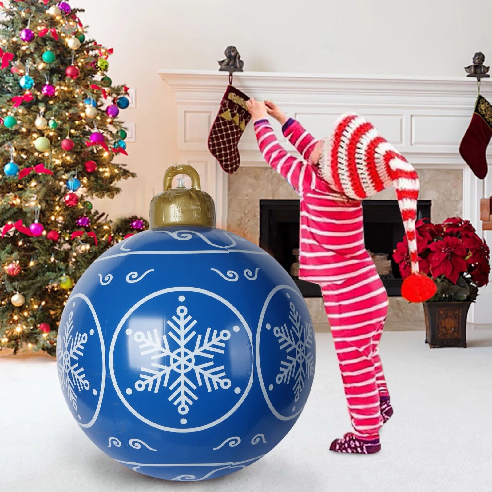 🎄Preheat 2025 Sale 49% OFF!-🎈Outdoor Holiday PVC Inflatable Decorated Ball!