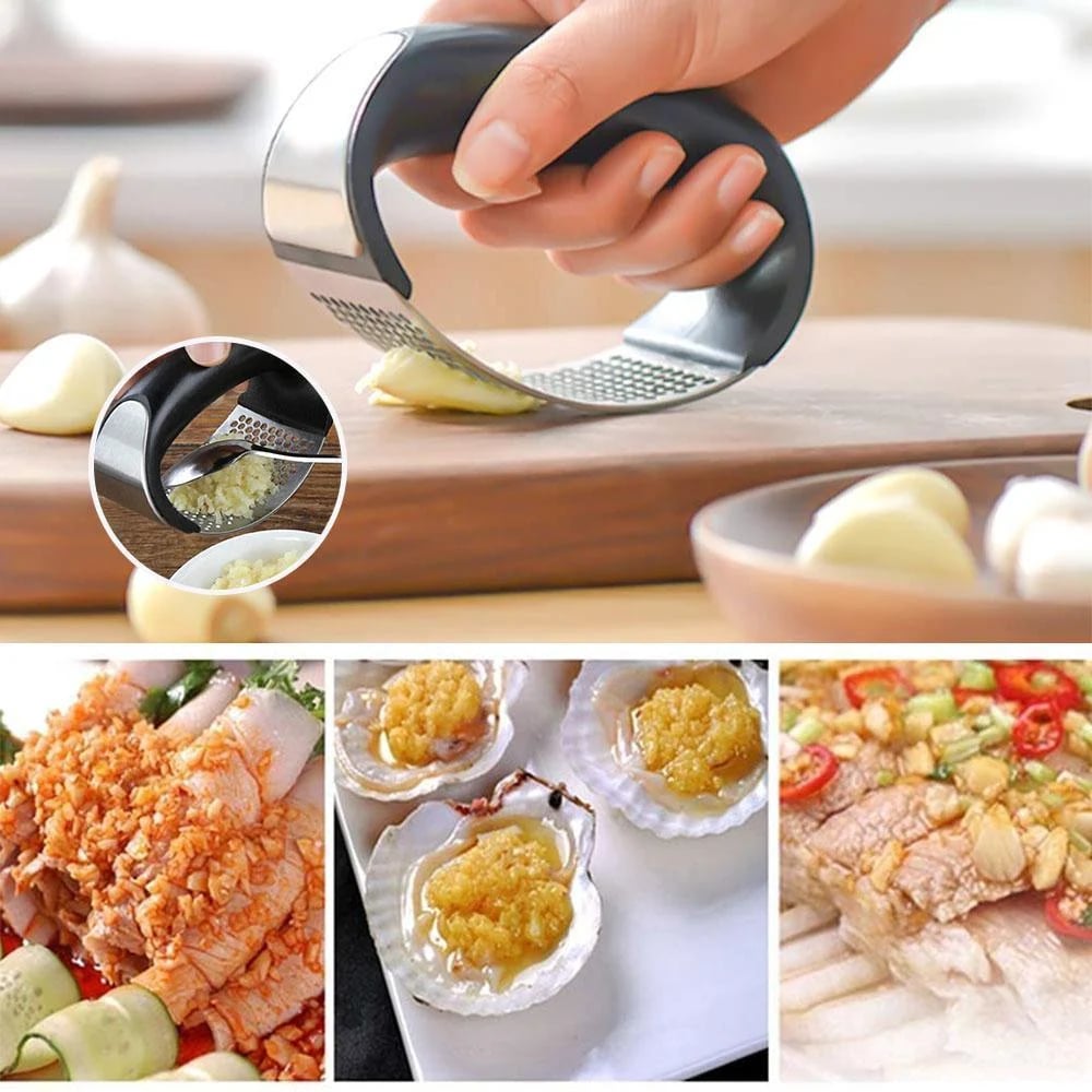 Premium Stainless Steel Garlic Press