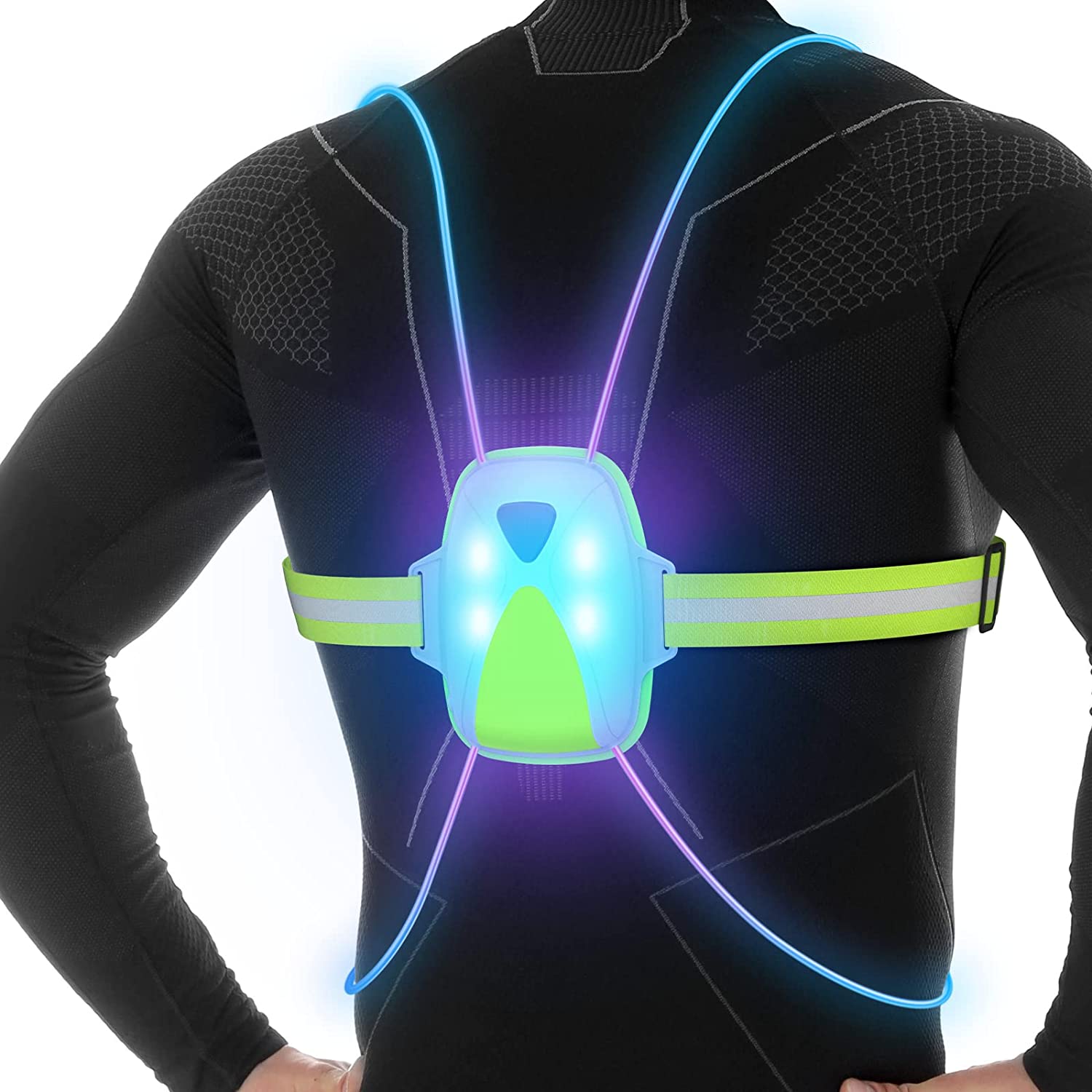 High Visibility Men's / Women's Reflective LED Running Safety Vest